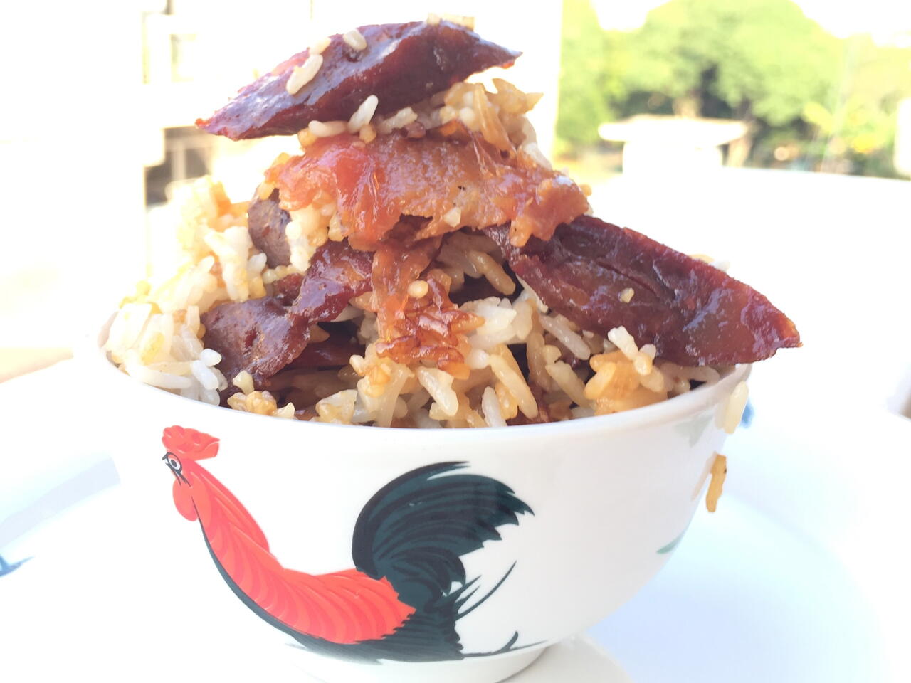 Recipe of Chinese Sausage and Duck Liver Sausage Baked Rice Video by Lyi