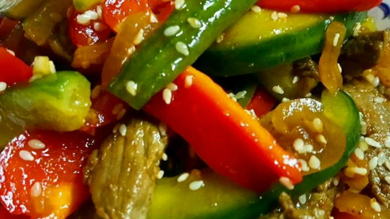 Китайский салат — Пошаговый рецепт вкусного и острого салата пошагово с фото и видео.