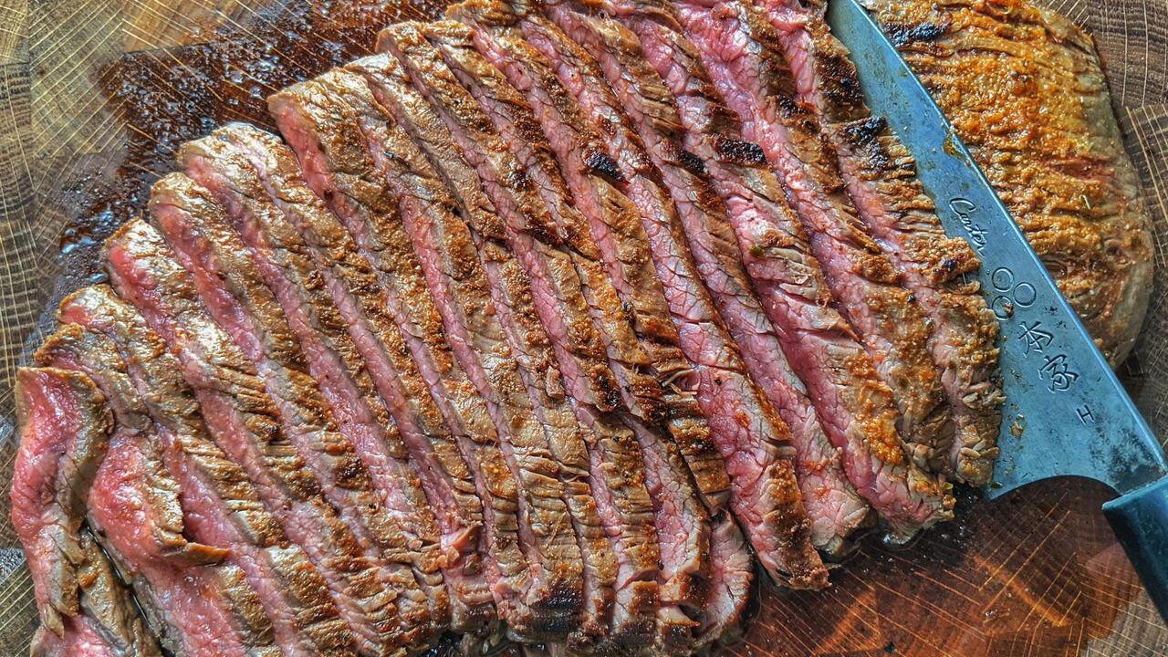 Cutting flank steak sale