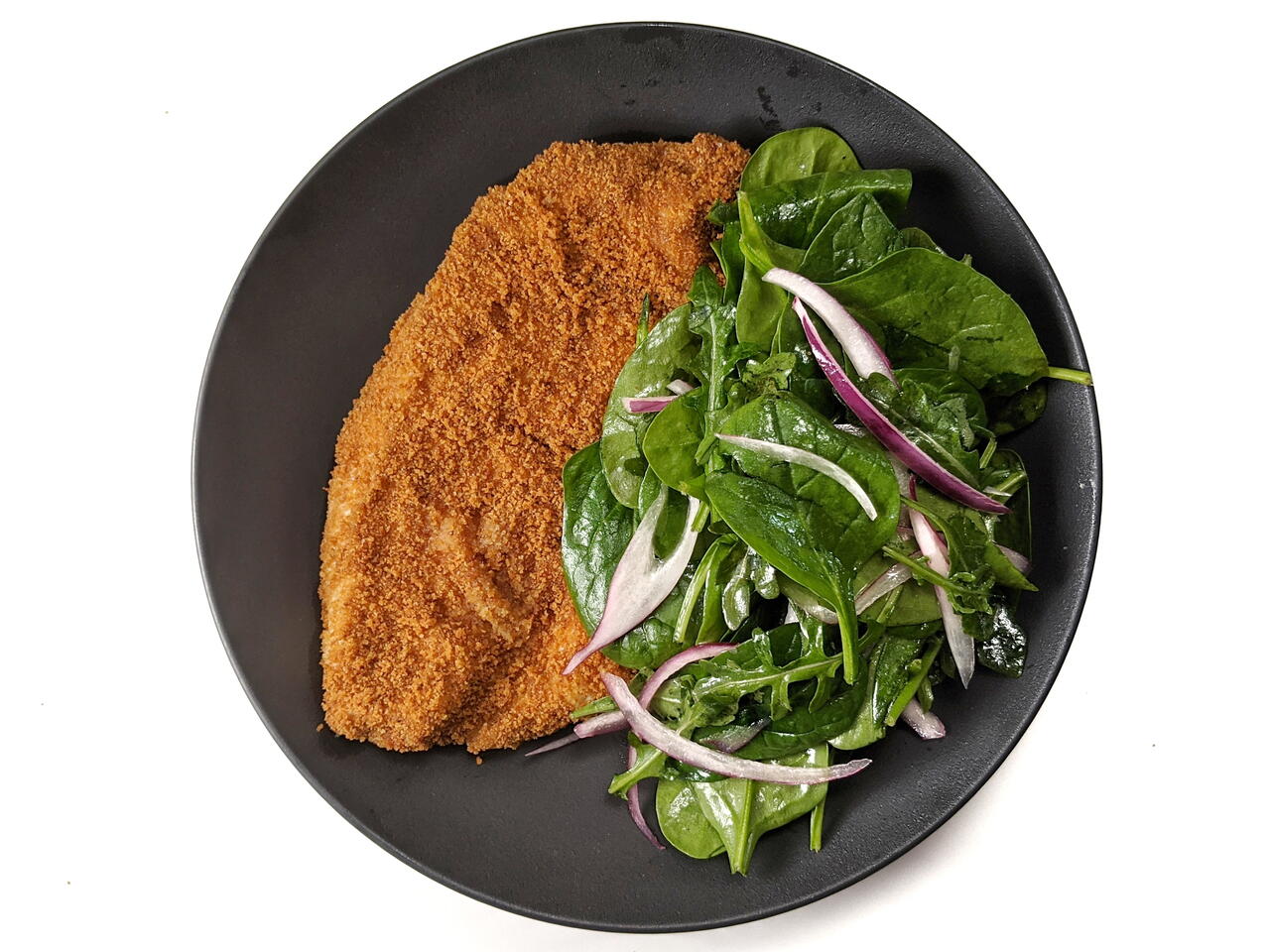 Receta de Milanesa de Pollo con Ensalada | Video por Michelle | Craftlog