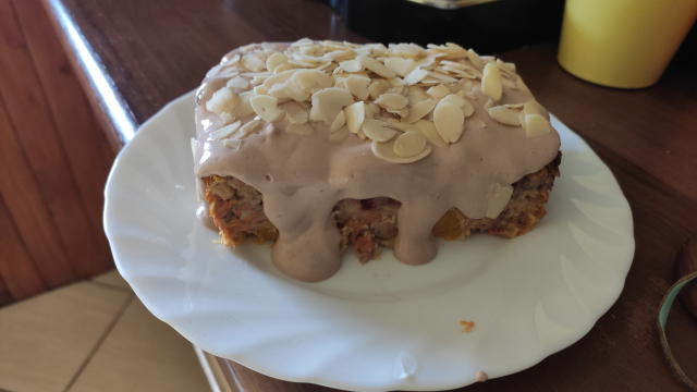 arohom v ktorom je rozmiešané kakao a mandle.