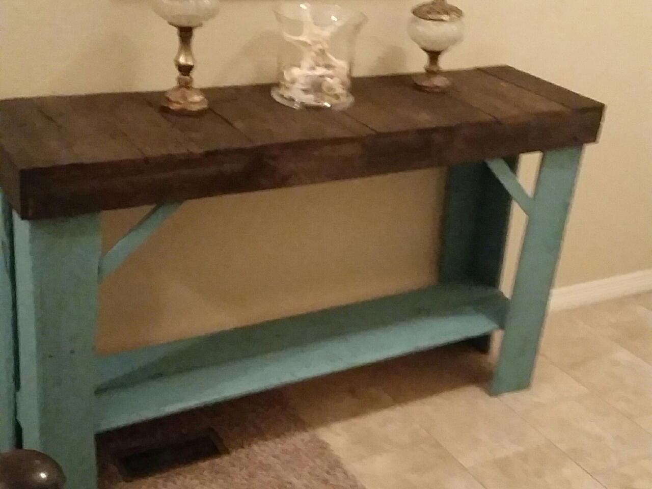 How To Make Pallet Wood Entryway Table By Ron Craftlog