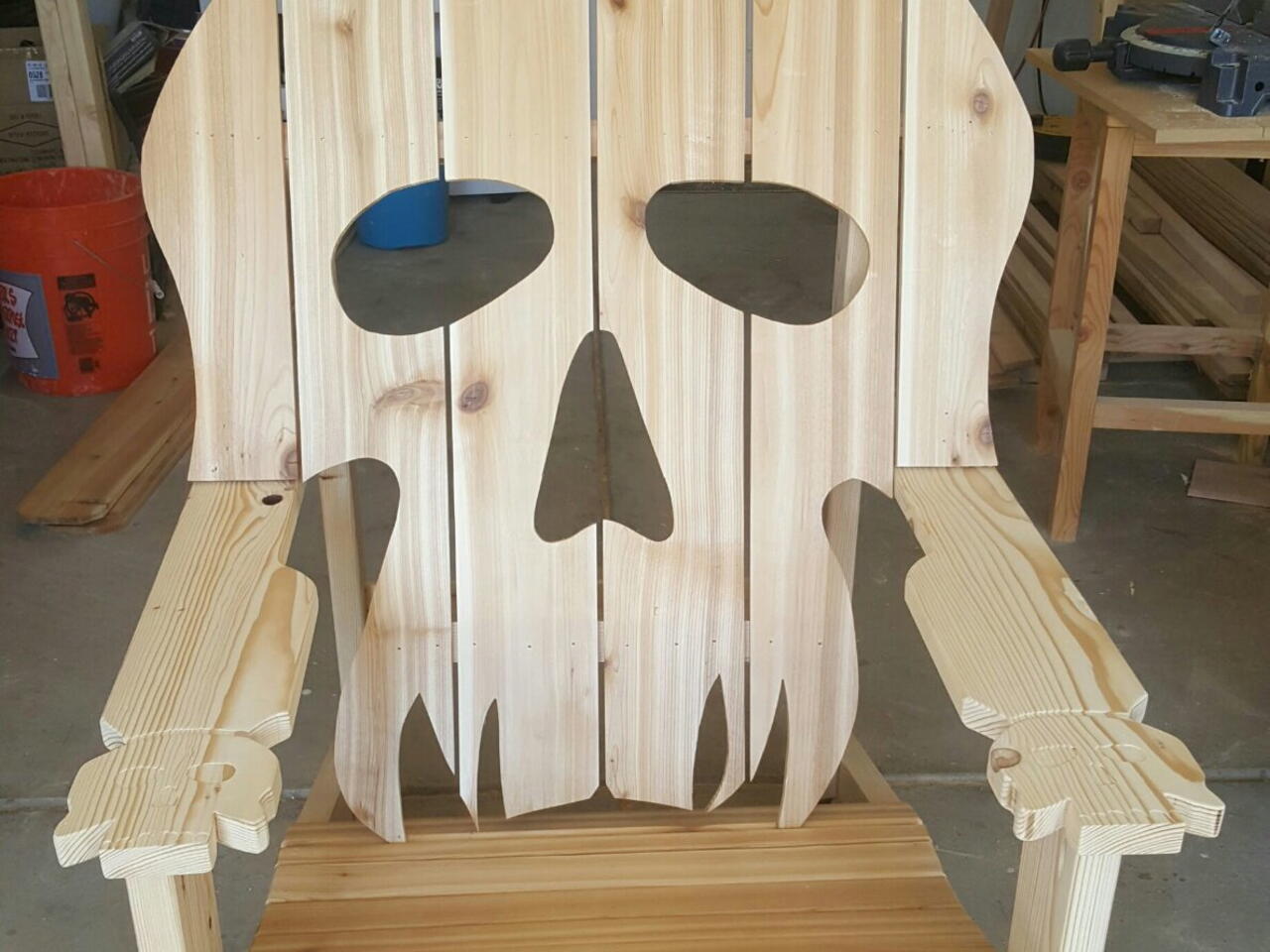 How To Make Skull Adirondack Chair By Adam Craftlog