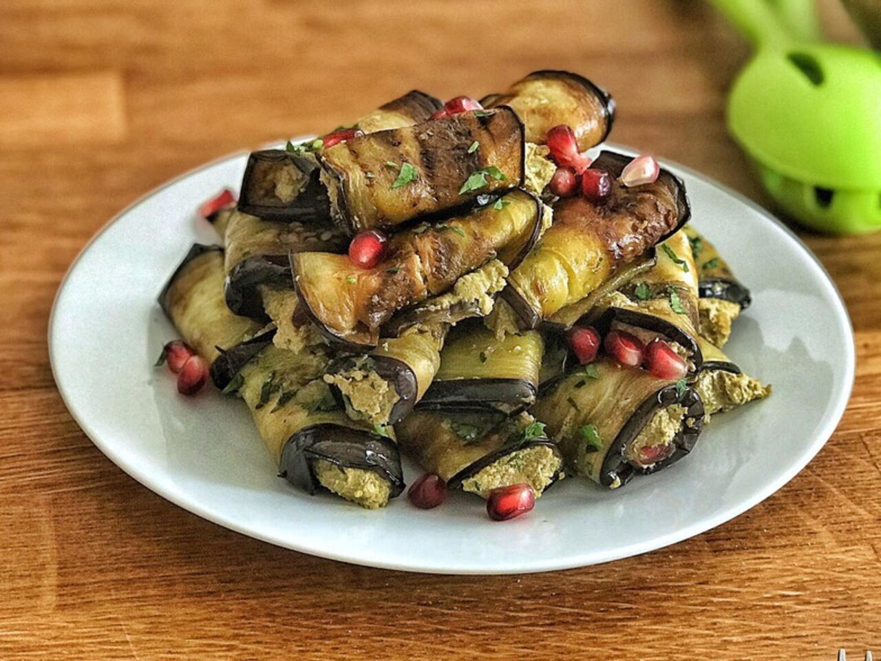 Stuffed Eggplant Rolls Recipe | Ryan's Video | Craftlog