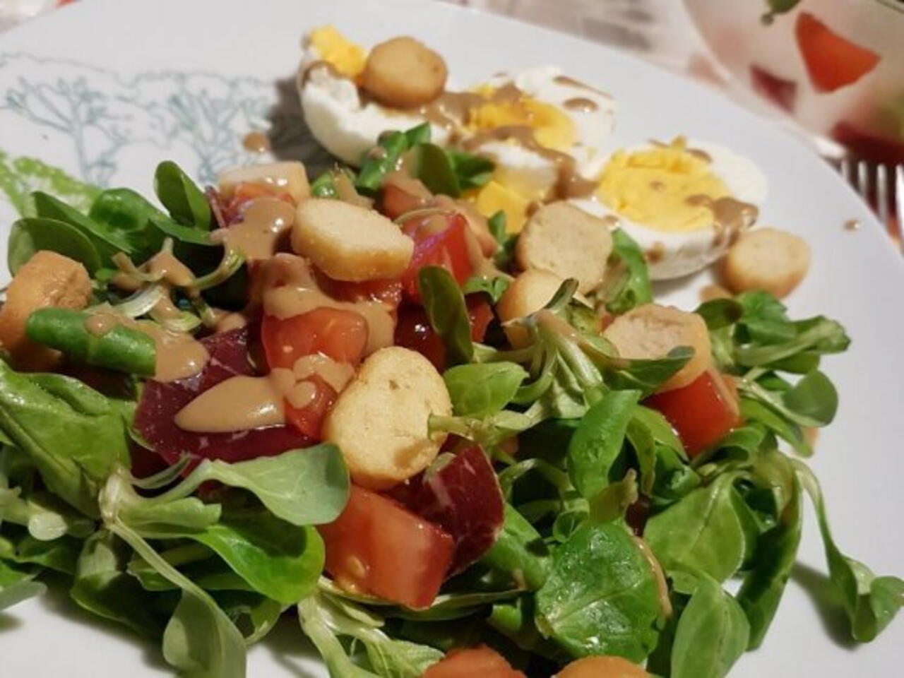Recette de Salade de Mâche Et Viande Des Grisons | par Alison | Craftlog