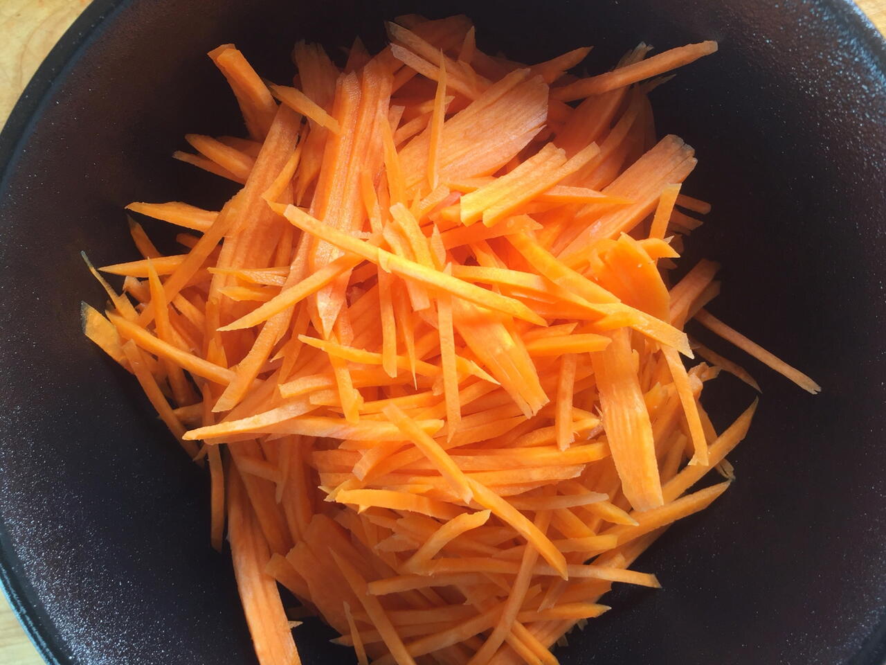 shredded carrots