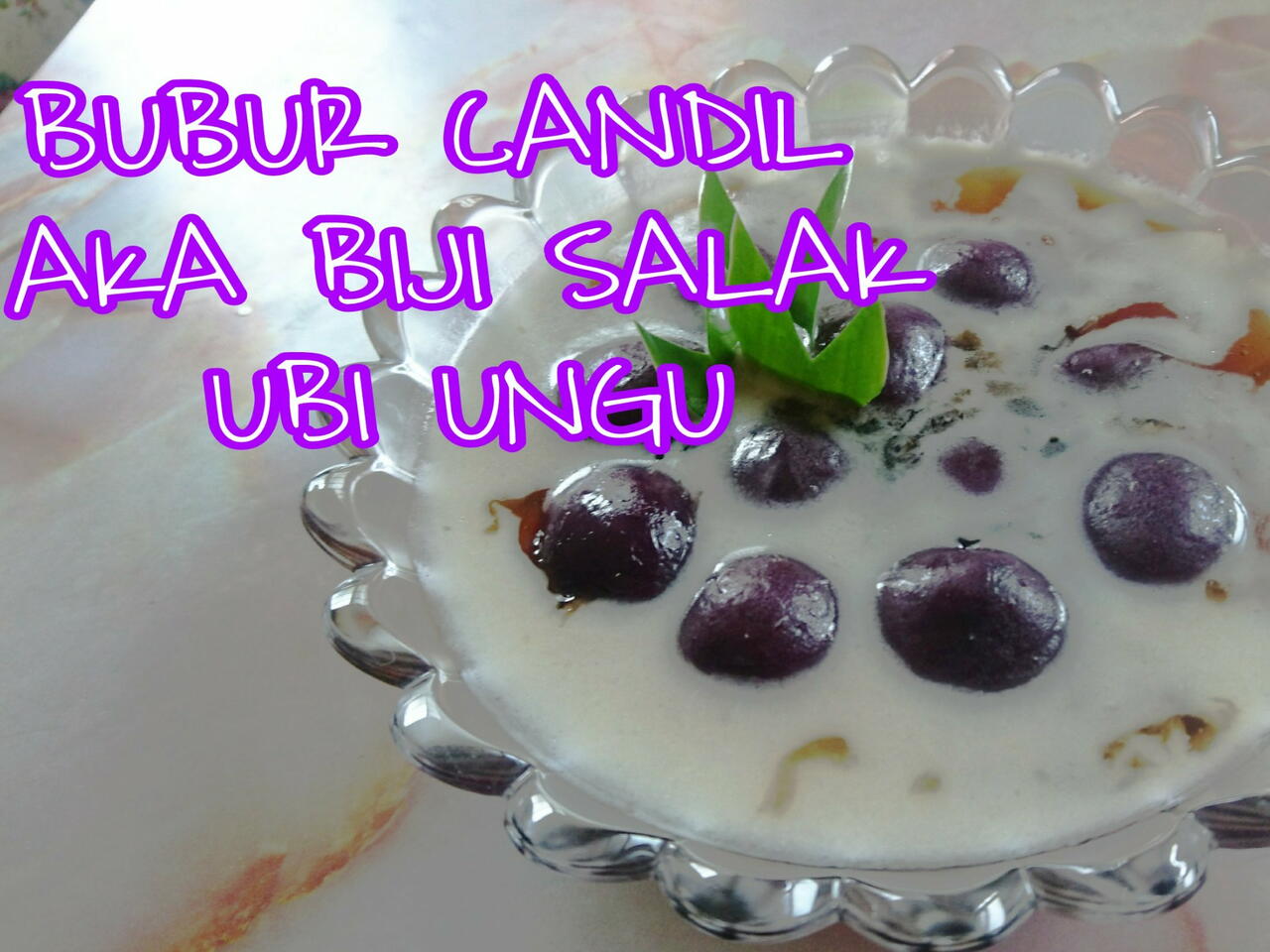 Resep Bubur Candil Aka Biji Salak Ubi Ungu Video Oleh Dapur Craftlog